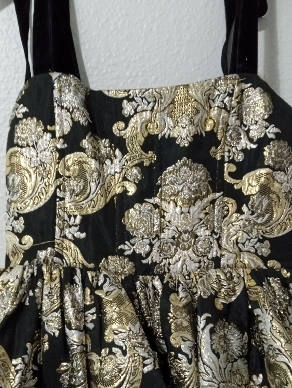 Alice And Olivia Fay babydoll Dress retail $595 - Picture 3 of 11